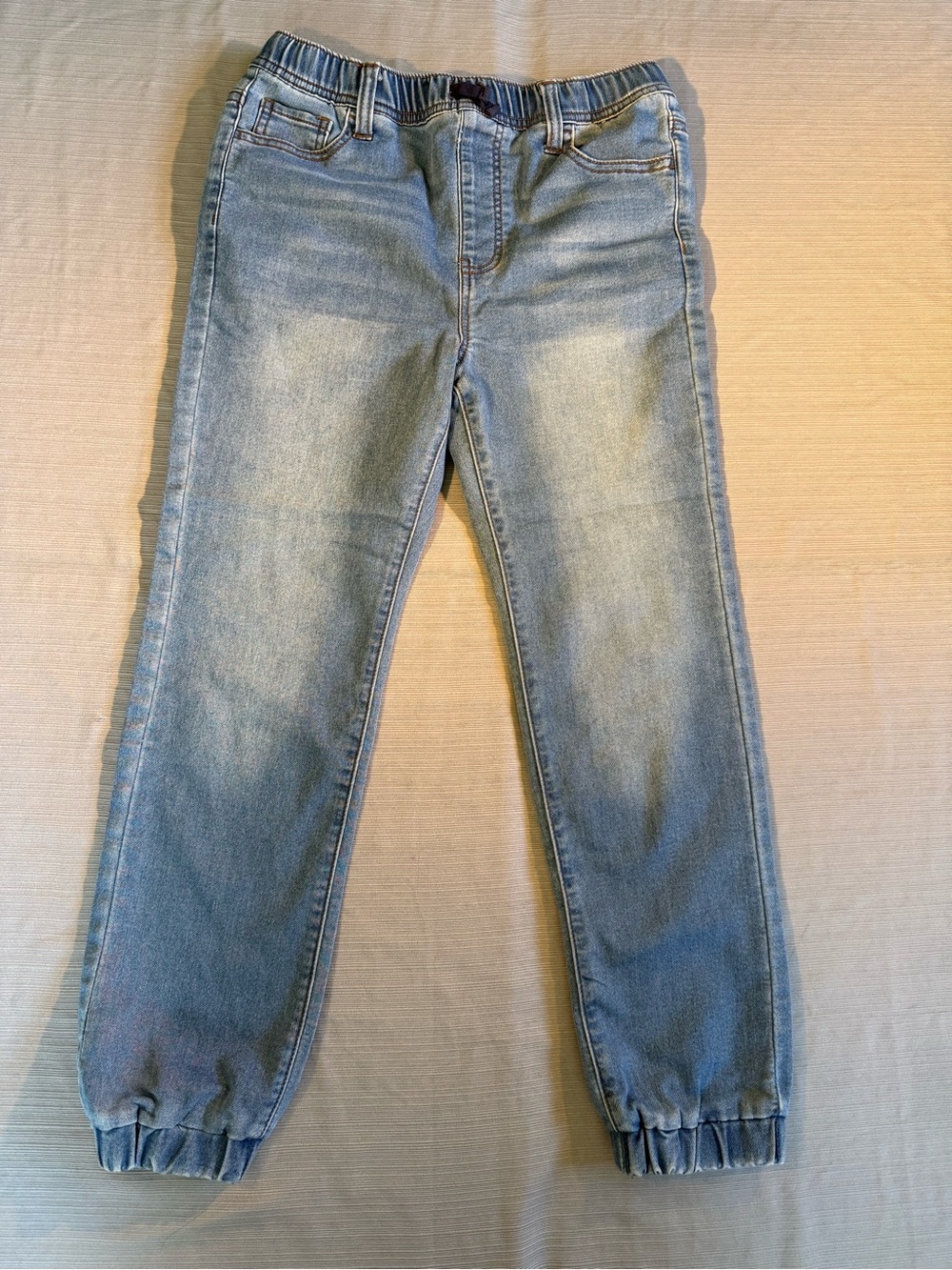 Epic Threads Light Blue Jogger Jeans with Elastic Cuffs